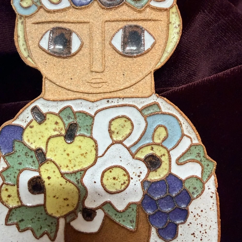 Saint Dorothy Ceramic‎ Wall Plaque by Saint Andrew’s Abbey | Handmade